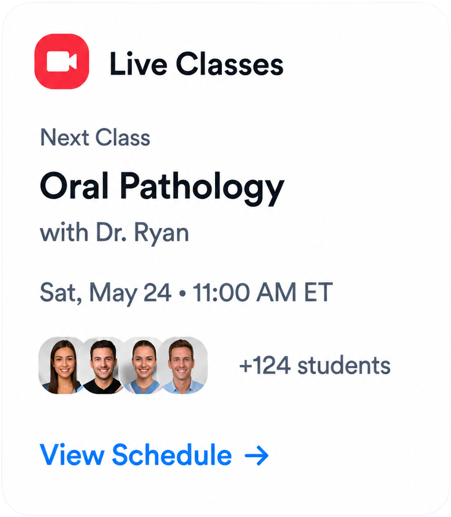 Live Classes card